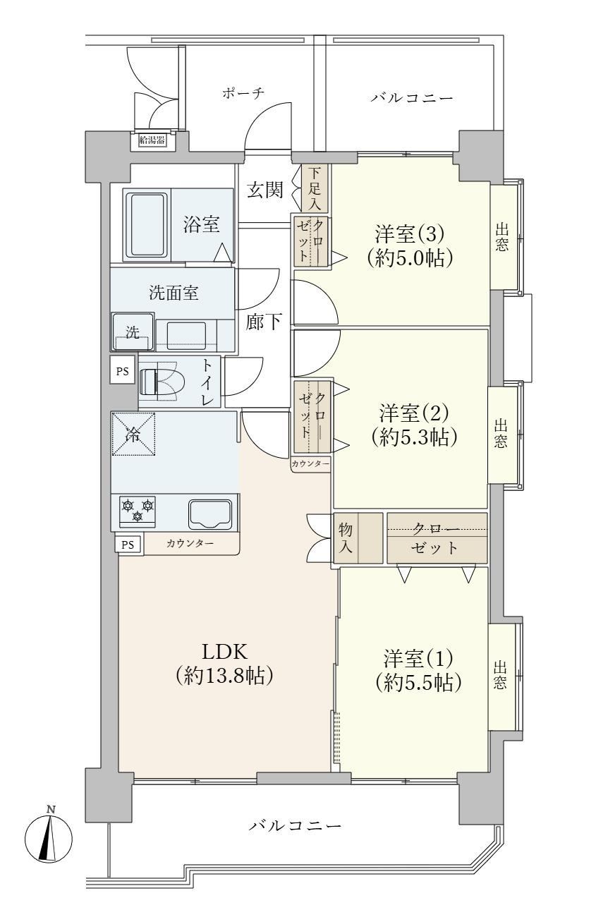 3LDK apartment in Adachi Ward, Tokyo - Photo 1