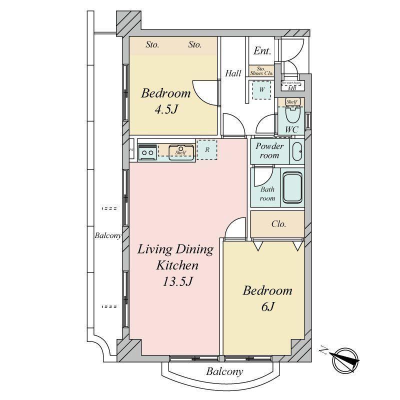 2LDK apartment in Tachikawa, Tokyo - Photo 1
