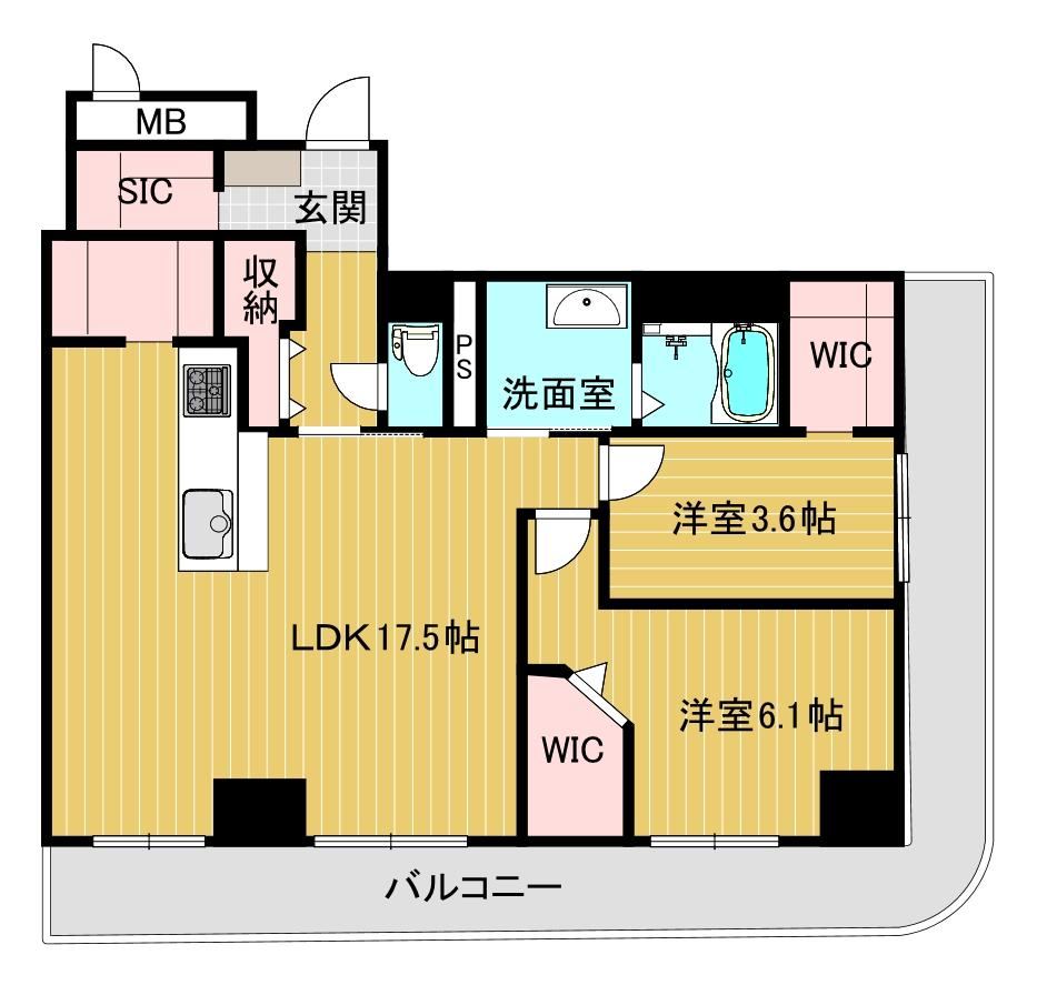 2LDK apartment in Kita Ward, Osaka - Photo 1