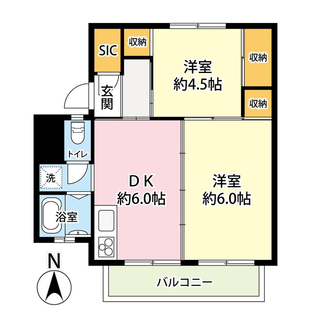 2DK apartment in Hodogaya Ward, Yokohama, Kanagawa - Photo 1