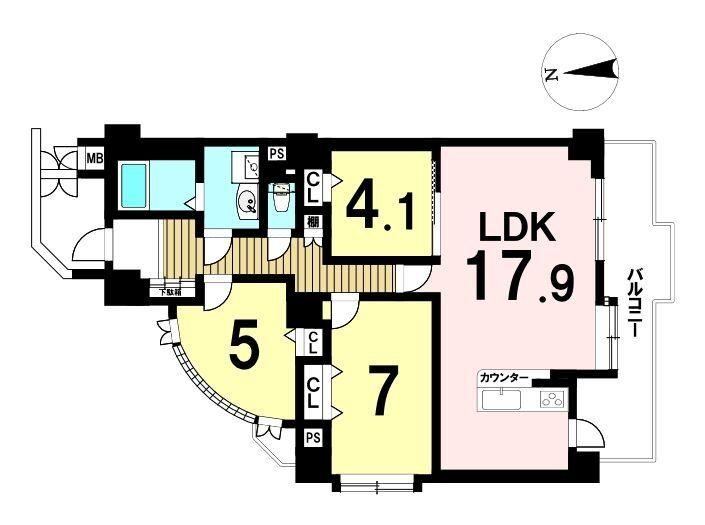 3LDK apartment in Nishi Ward, Nagoya, Aichi - Photo 1