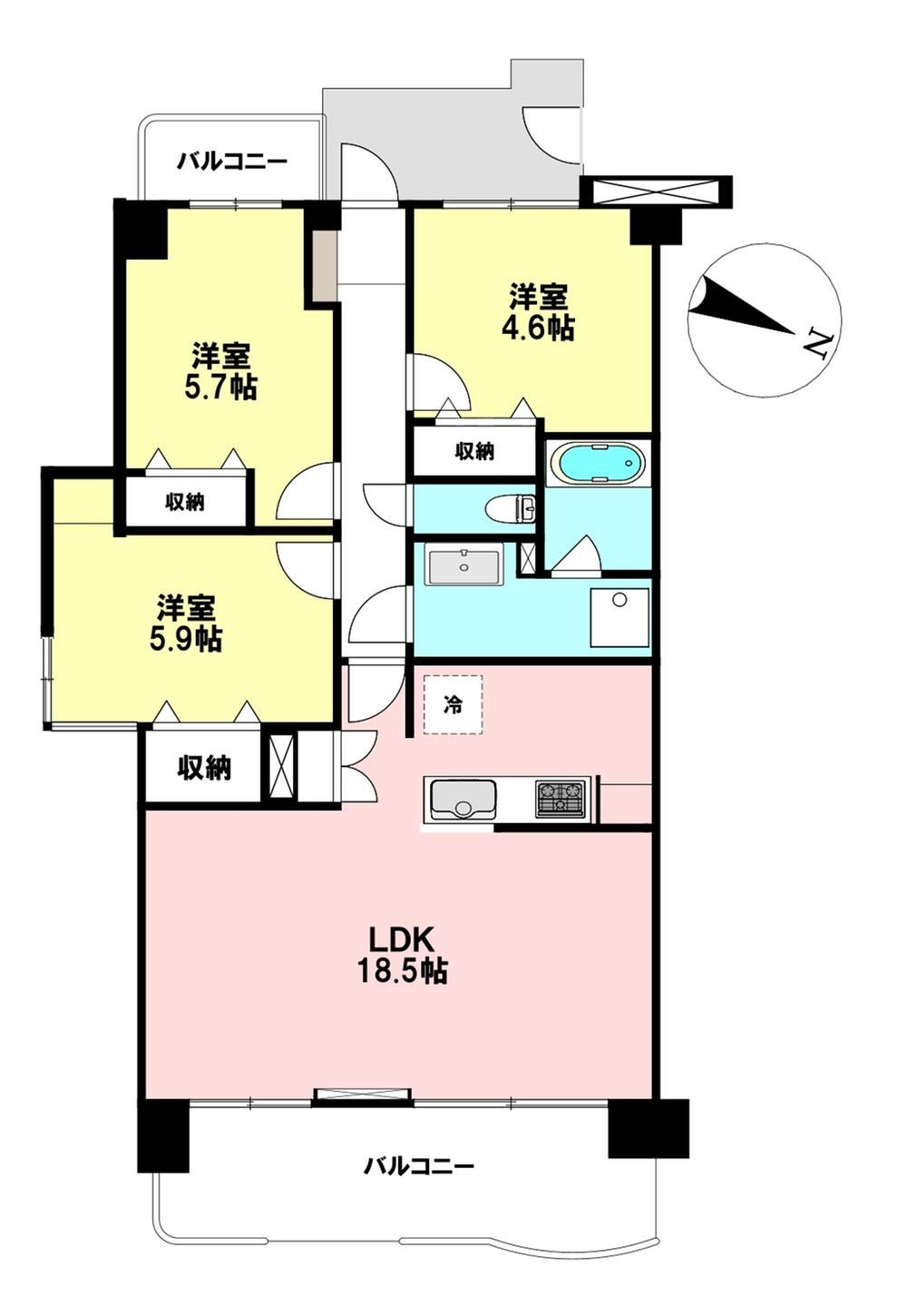 3LDK apartment in Aoba Ward, Sendai, Miyagi - Photo 1