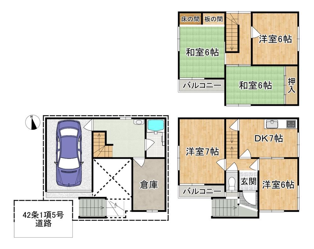 5DK+S house in Suminoe Ward, Osaka - Photo 1