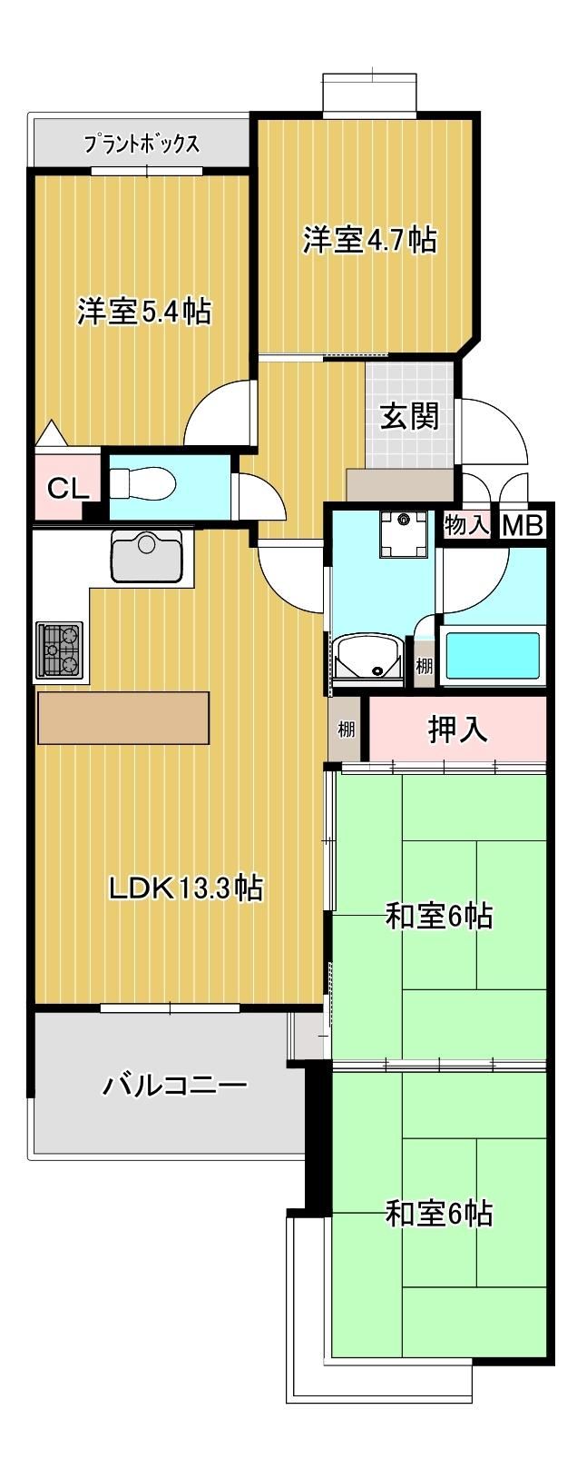 4LDK apartment in Yahatanishi Ward, Kitakyushu, Fukuoka - Photo 1