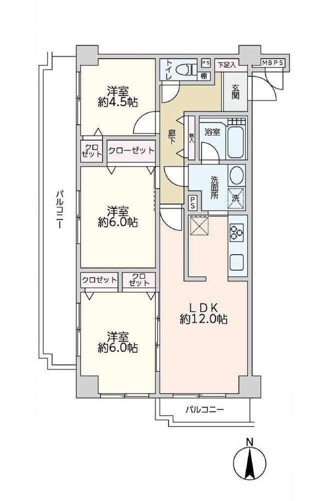 3LDK apartment in Nagareyama, Chiba - Photo 1