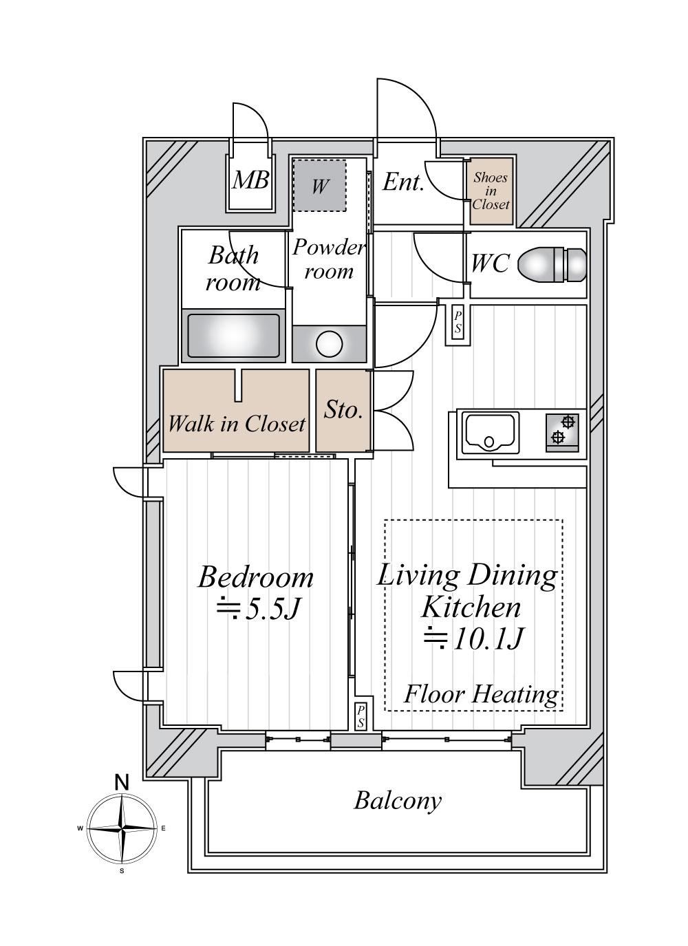 1LDK apartment in Naka Ward, Nagoya, Aichi - Photo 1