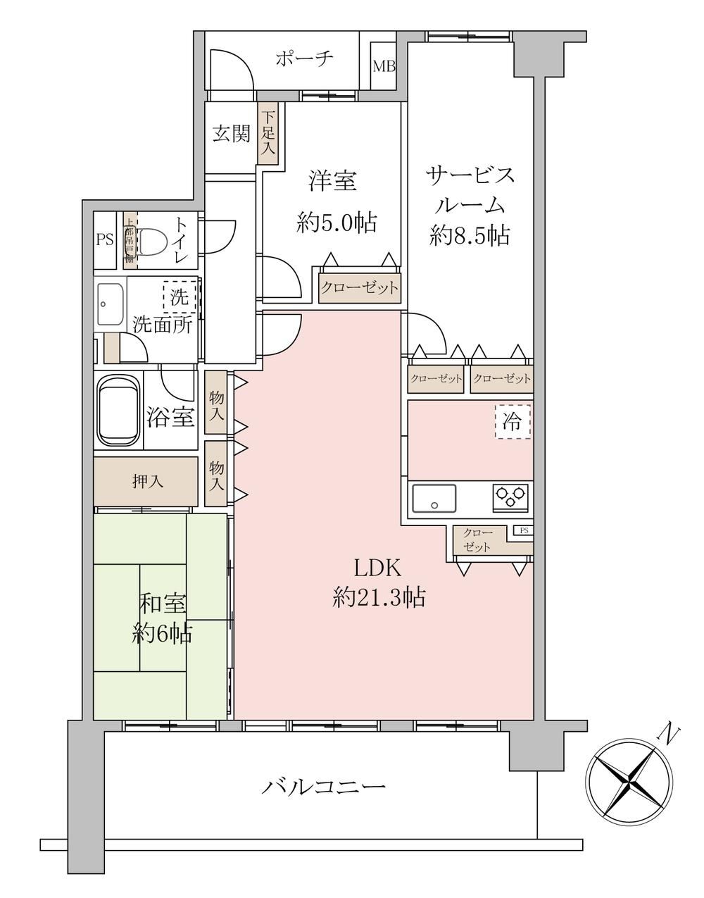 3LDK+S apartment in Kawaguchi, Saitama - Photo 1