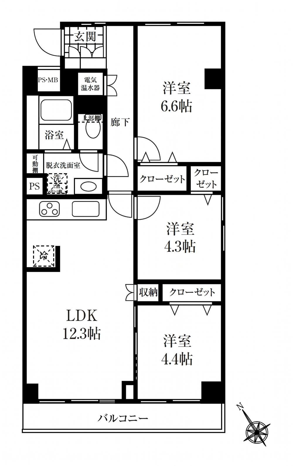 3LDK apartment in Itabashi Ward, Tokyo - Photo 1