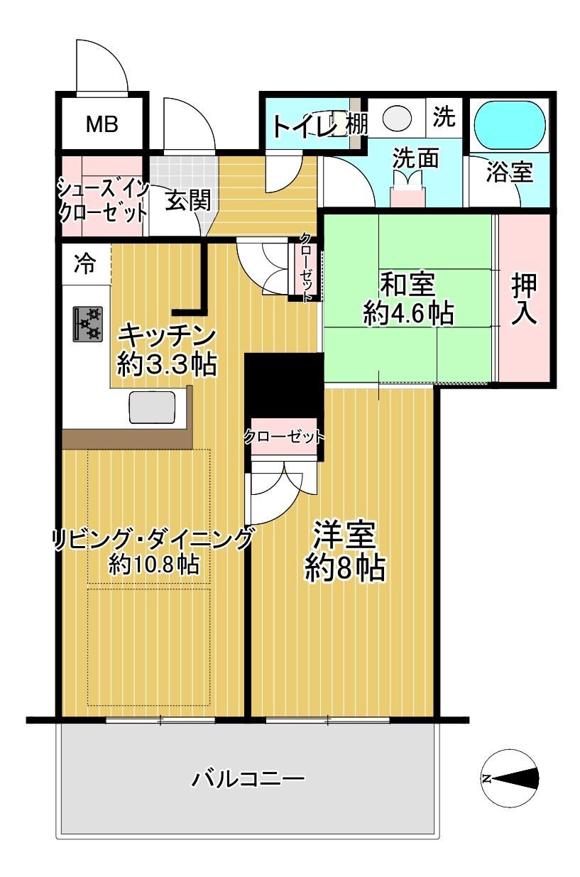 2LDK apartment in Neyagawa, Osaka - Photo 1