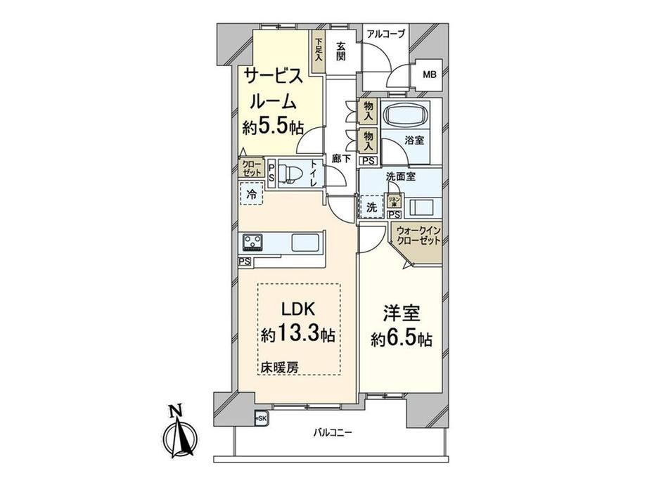 1LDK+S apartment in Tennoji Ward, Osaka - Photo 1