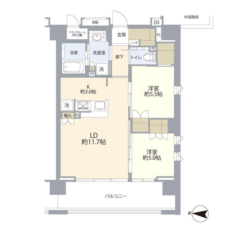 2LDK apartment in Hino, Tokyo - Photo 1