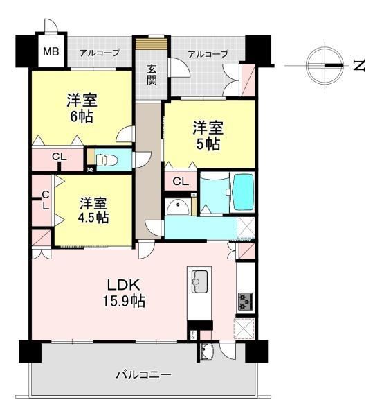 3LDK apartment in Kashiba, Nara - Photo 1