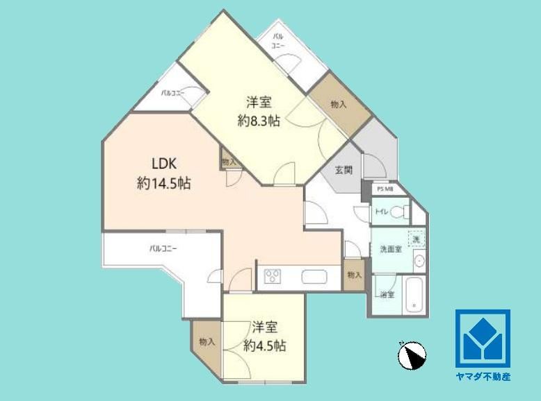 2LDK apartment in Amagasaki, Hyogo - Photo 1