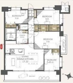 4LDK apartment in Higashi Ward, Kumamoto - Photo 1