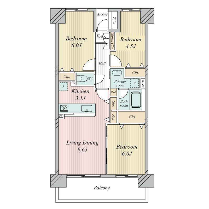 3LDK apartment in Koto Ward, Tokyo - Photo 1