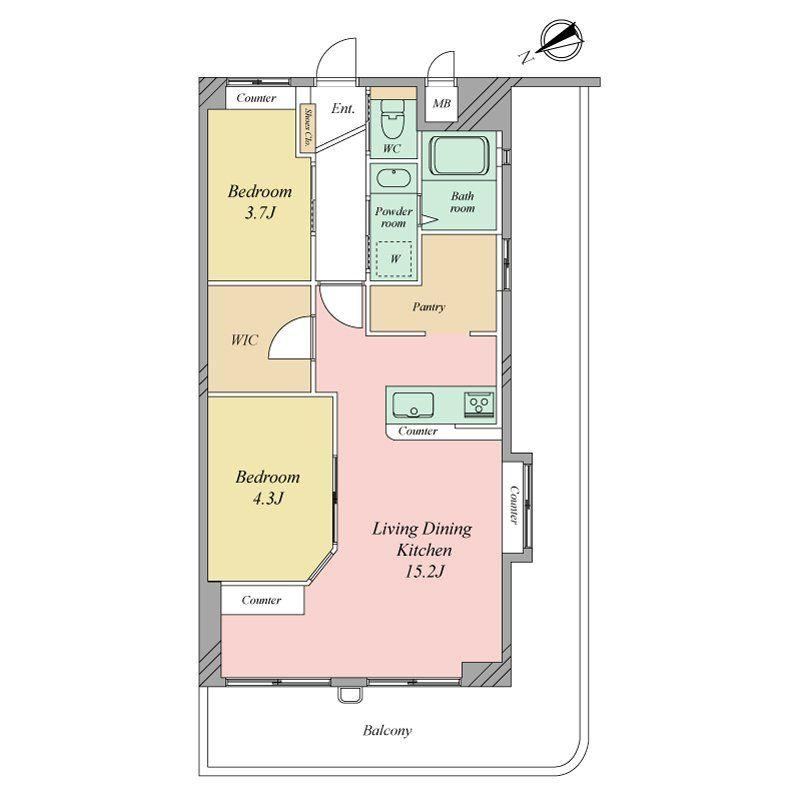 2LDK apartment in Neyagawa, Osaka - Photo 1