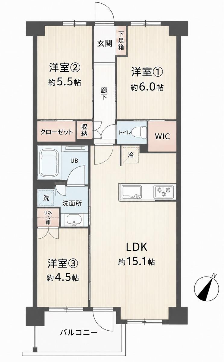 3LDK apartment in Machida, Tokyo - Photo 1