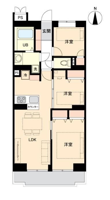 3LDK apartment in Yamato, Kanagawa - Photo 1