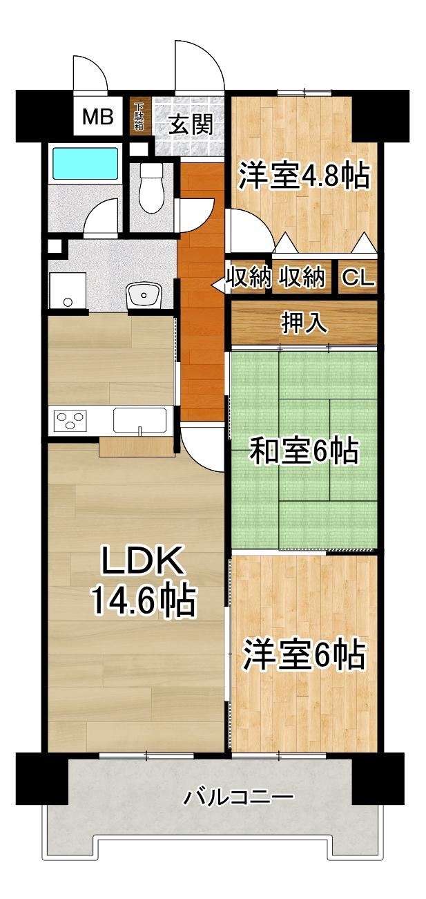 3LDK apartment in Fushimi Ward, Kyoto - Photo 1