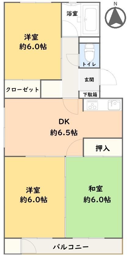 3DK apartment in Oita, Oita - Photo 1