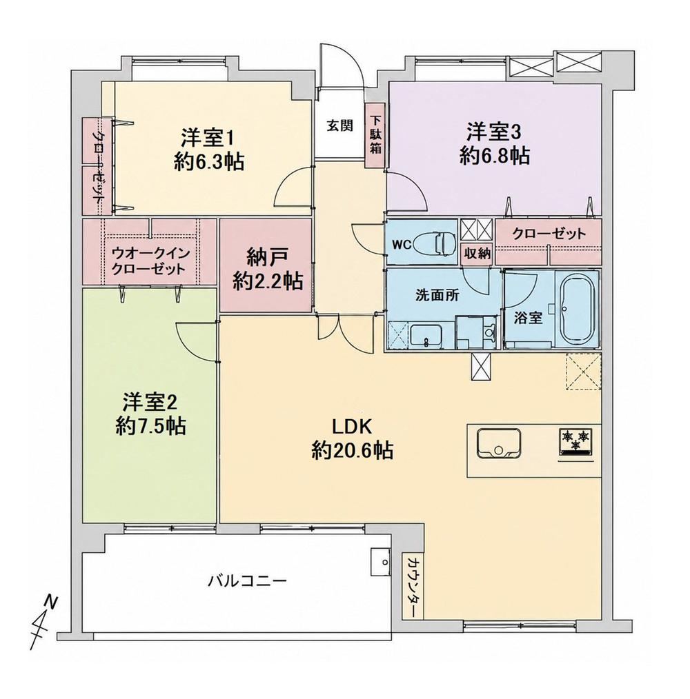 3LDK+S apartment in Jonan Ward, Fukuoka - Photo 1