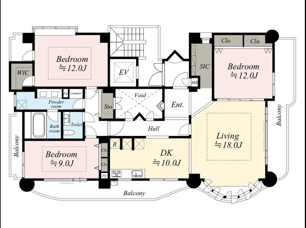 3LDK apartment in Tennoji Ward, Osaka - Photo 1