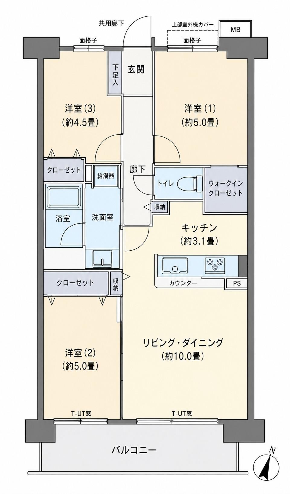 3LDK apartment in Funabashi, Chiba - Photo 1