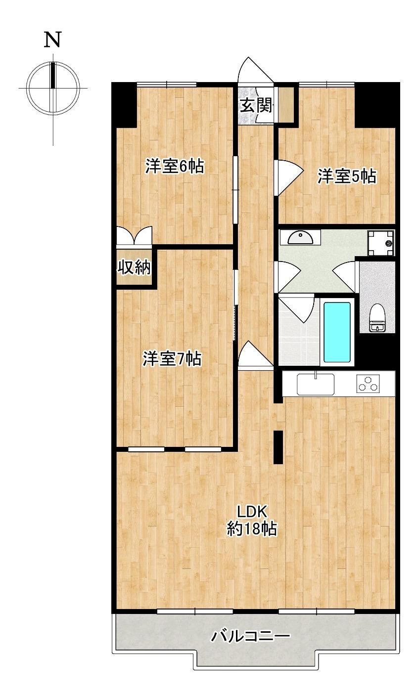 3LDK apartment in Minami Ward, Kyoto - Photo 1