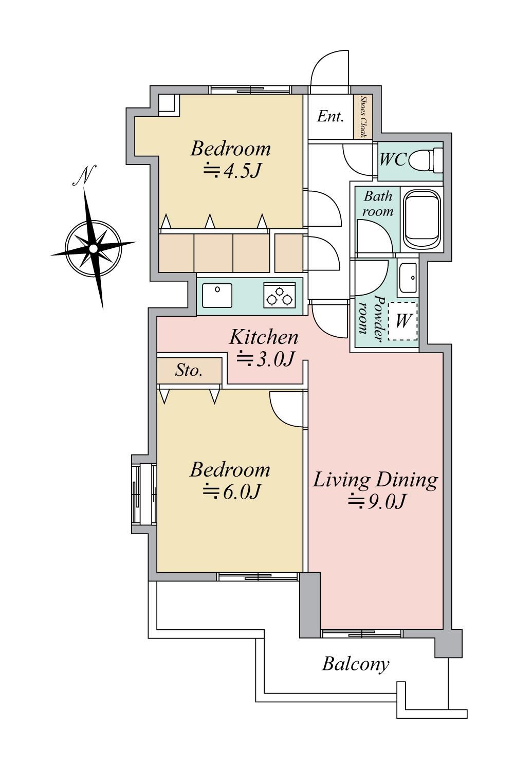 2LDK apartment in Toda, Saitama - Photo 1