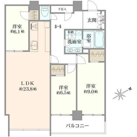 3LDK apartment in Minato Ward, Tokyo - Photo 1