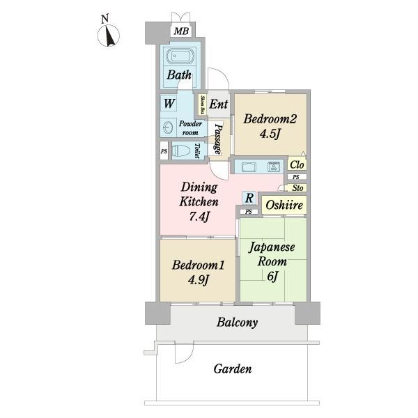 3DK apartment in Niiza, Saitama - Photo 1