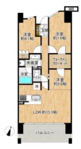 3LDK apartment in Chigasaki, Kanagawa - Photo 1