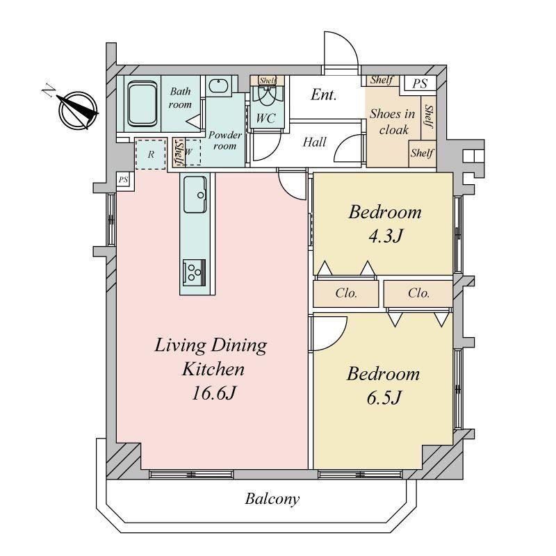 2LDK apartment in Ota Ward, Tokyo - Photo 1