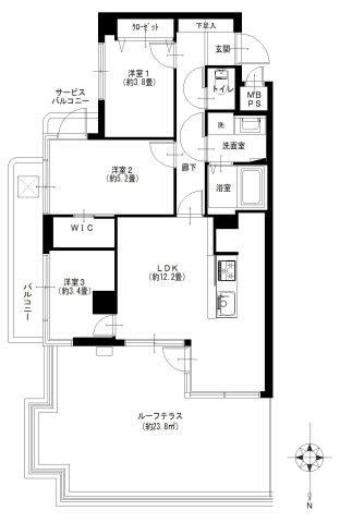 3LDK apartment in Kunitachi, Tokyo - Photo 1