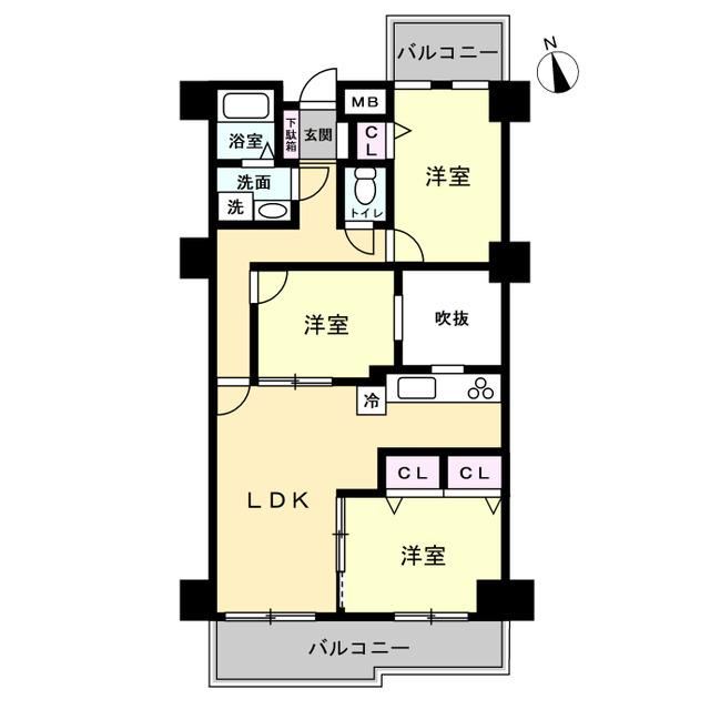 3LDK apartment in Moriyama Ward, Nagoya, Aichi - Photo 1
