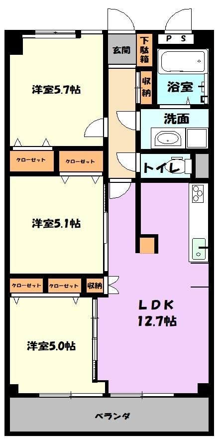 3LDK apartment in Numazu, Shizuoka - Photo 1