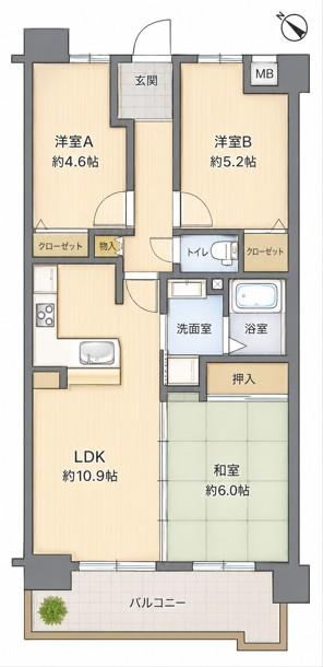 3LDK apartment in Akashi, Hyogo - Photo 1