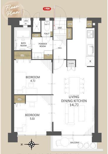 2LDK apartment in Minami Ward, Kyoto - Photo 1