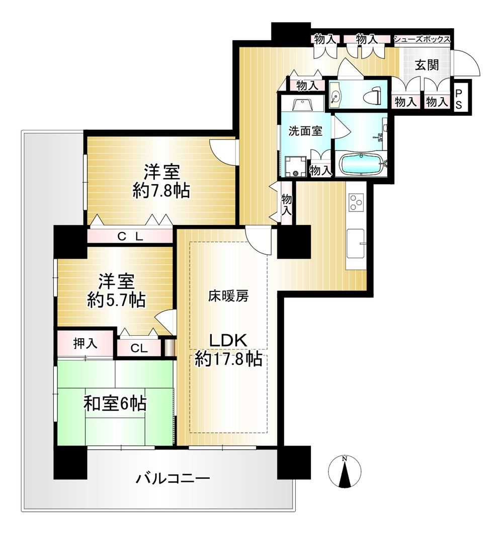 3LDK apartment in Naniwa Ward, Osaka - Photo 1