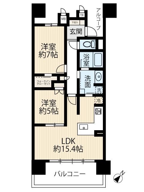 2LDK apartment in Chiryu, Aichi - Photo 1
