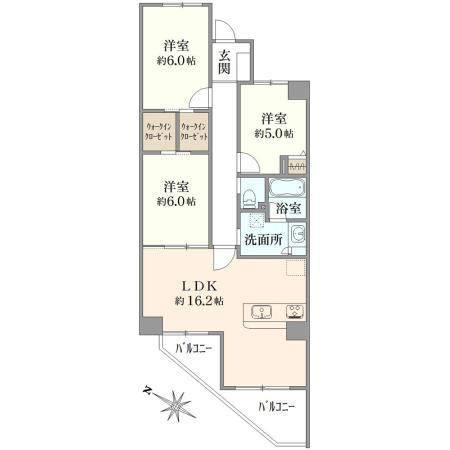 3LDK apartment in Funabashi, Chiba - Photo 1