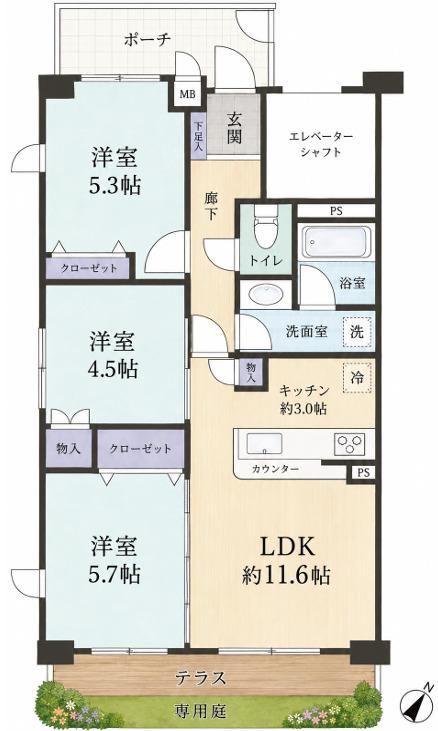 3LDK apartment in Katsushika Ward, Tokyo - Photo 1
