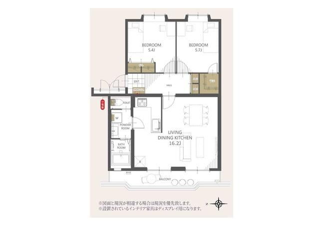 2LDK apartment in Yokosuka, Kanagawa - Photo 1