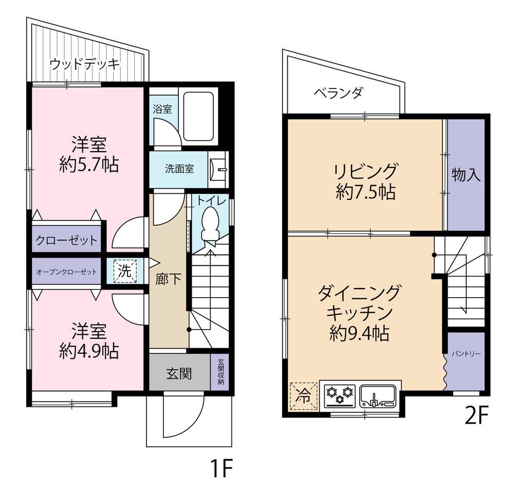 2LDK house in Asaka, Saitama - Photo 1