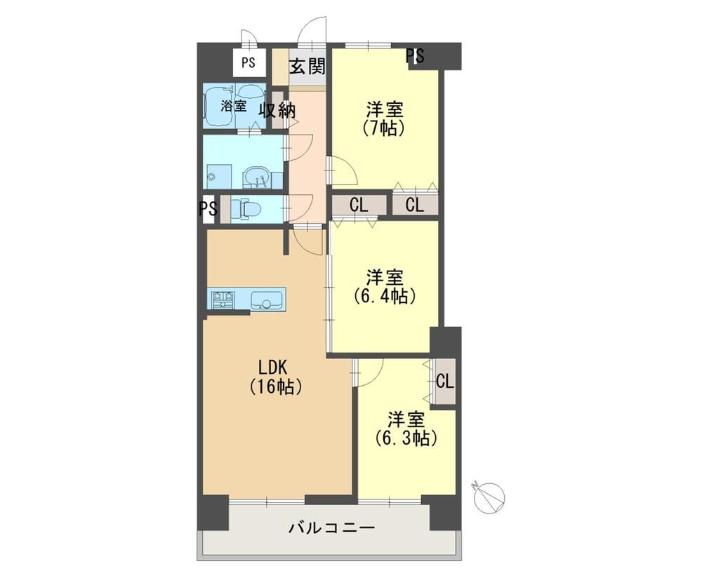 3LDK apartment in Suita, Osaka - Photo 1