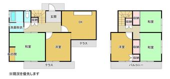 5DK house in Hayashima, Tsukubo District