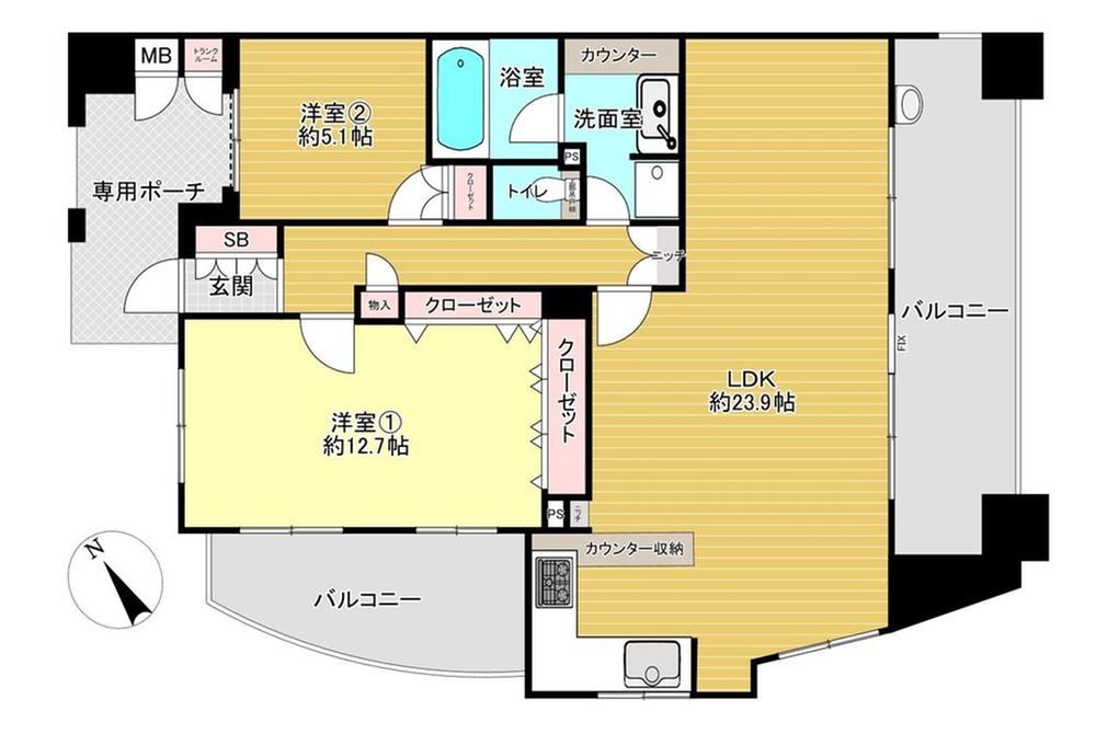 2LDK apartment in Yodogawa Ward, Osaka - Photo 1