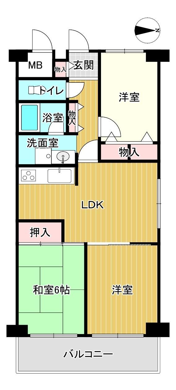 3LDK apartment in Yao, Osaka - Photo 1
