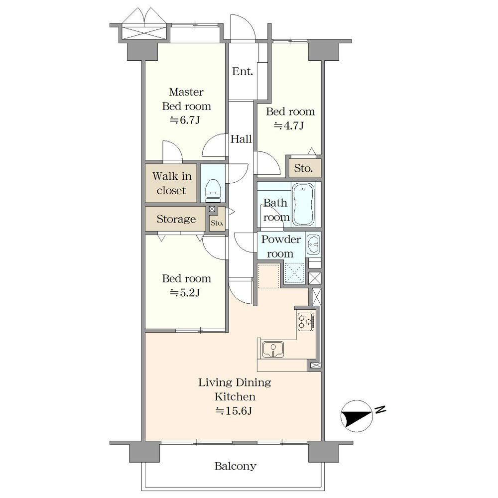 3LDK apartment in Fujimino, Saitama - Photo 1