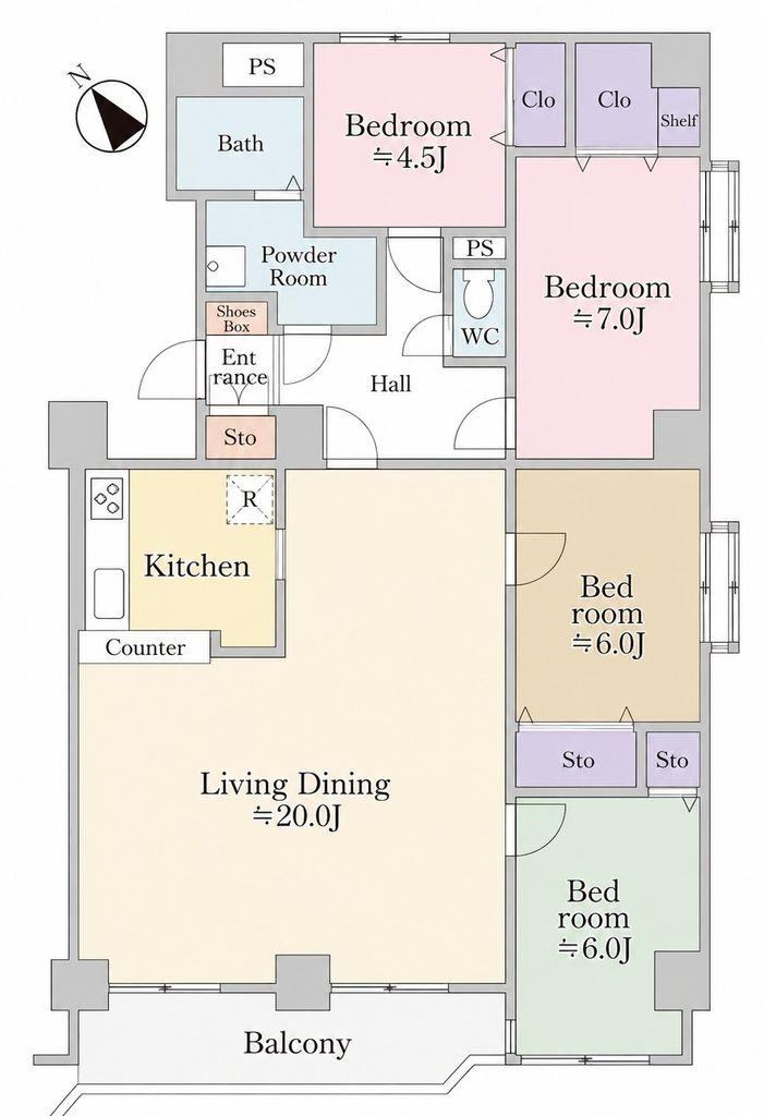 4LDK apartment in Kita Ward, Sapporo, Hokkaido - Photo 1